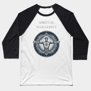 Ethereal Glow - Powerful Masculine Energy Baseball T-Shirt