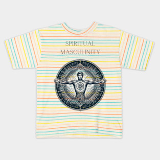 Ethereal Glow - Powerful Masculine Energy Kids T-Shirt