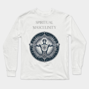 Ethereal Glow - Powerful Masculine Energy Long Sleeve T-Shirt
