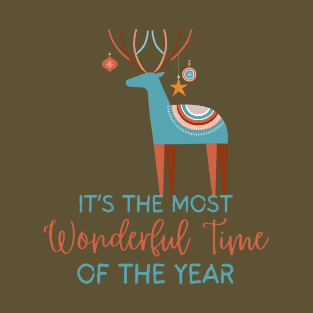 It's The Most Wonderful Time Of The Year Reindeer by The WYLD Tribe