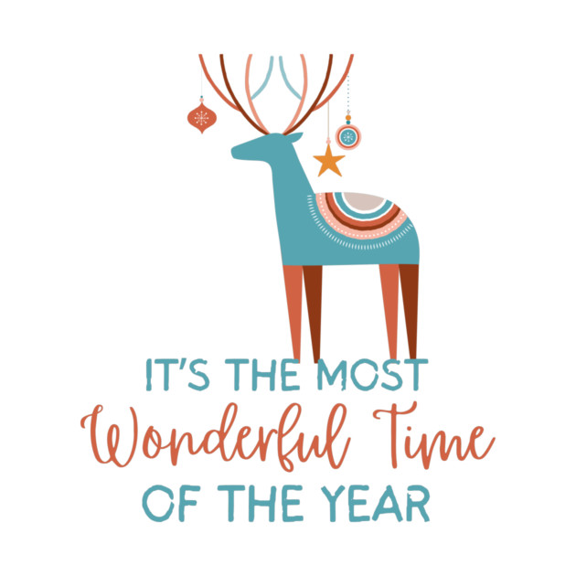 It's The Most Wonderful Time Of The Year Reindeer by The WYLD Tribe