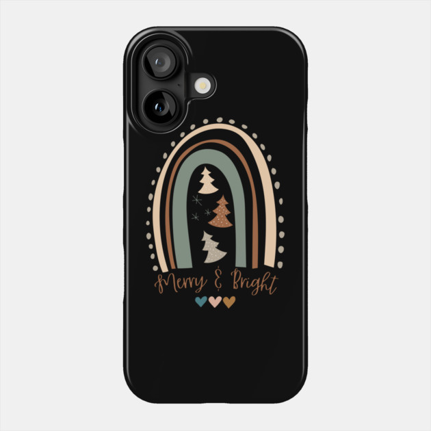 Christmas Merry And Bright Phone Case by The WYLD Tribe