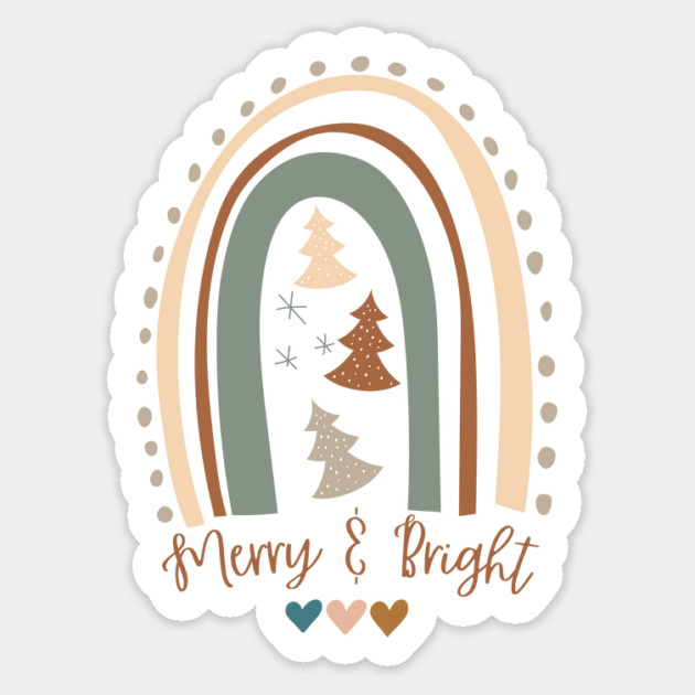 Christmas Merry And Bright Sticker by The WYLD Tribe