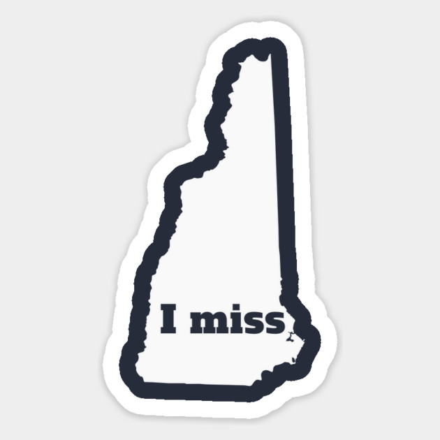 I Miss New Hampshire - My Home State Magnet by Yesteeyear