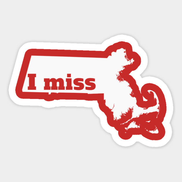 I Miss Massachusetts - My Home State Magnet by Yesteeyear