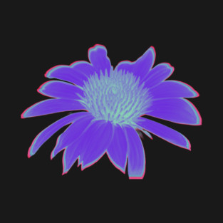 Neon Purple Daisy T-Shirt