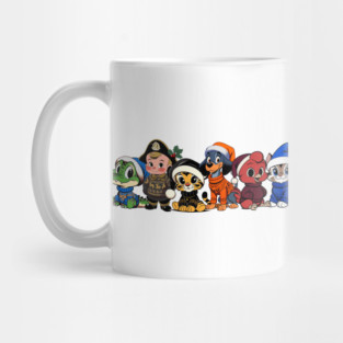 CFB Mascots Christmas Mug