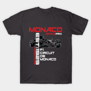 Circuit De Monaco F1 Grand Prix Est:1929 T-Shirt