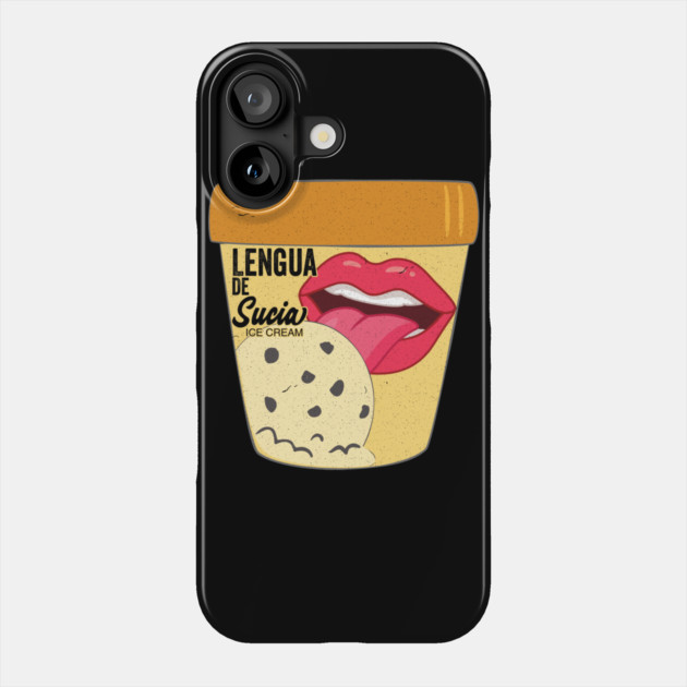 Lengua De Sucia Texas Ice Cream Licking Phone Case by belownormal