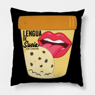 Lengua De Sucia Texas Ice Cream Licking Pillow