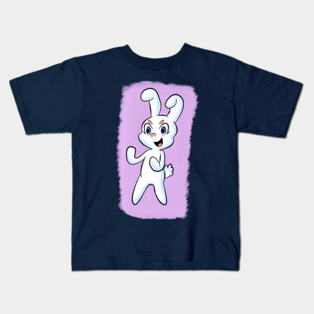 CUTE RABBIT Kids T-Shirt by droidmonkey