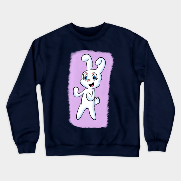 CUTE RABBIT Crewneck Sweatshirt by droidmonkey