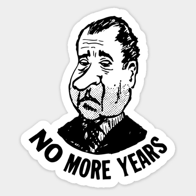 Political Button - Anti-Nixon - No More Years Magnet by Yesteeyear