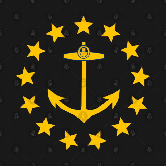 Historic Rhode Island State Flag 1882 by Yesteeyear