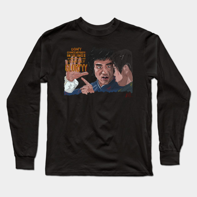 Enter The Dragon: Heavenly Glory Long Sleeve T-Shirt by 51Deesigns