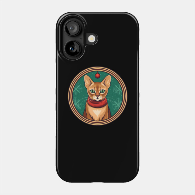 Abyssinian Cat Xmas, Love Cats Phone Case by logiamerch