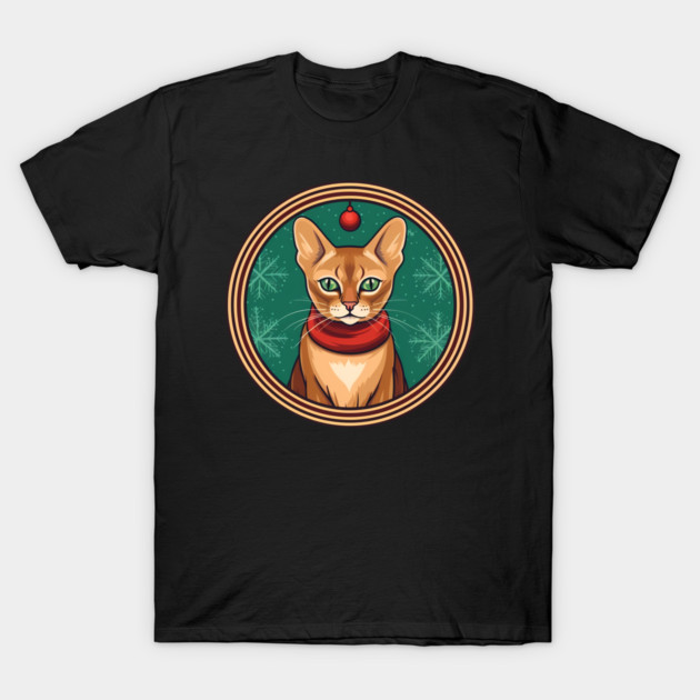 Abyssinian Cat Xmas, Love Cats T-Shirt by logiamerch