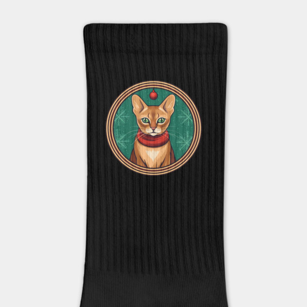 Abyssinian Cat Xmas, Love Cats by logiamerch