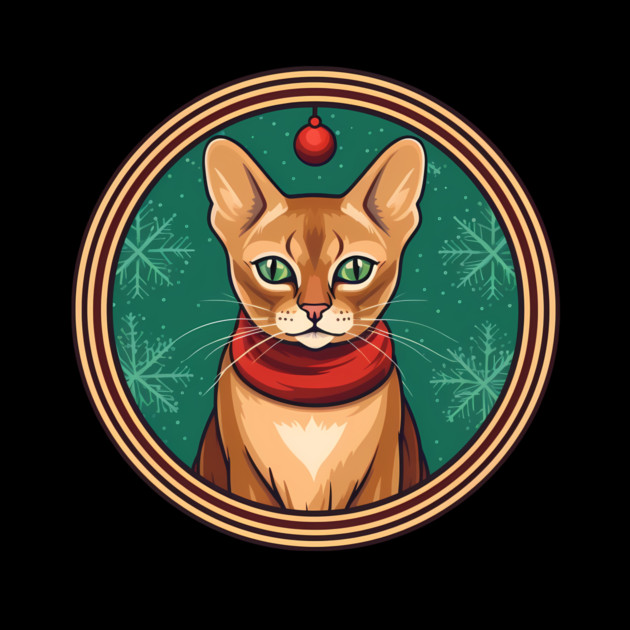 Abyssinian Cat Xmas, Love Cats by logiamerch