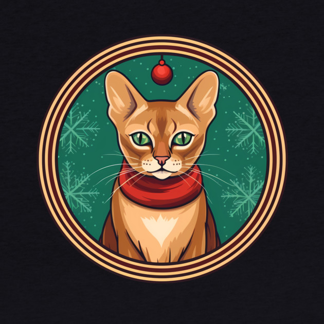 Abyssinian Cat Xmas, Love Cats by logiamerch