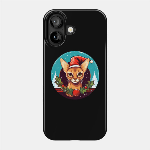Abyssinian Xmas, Love Cats Phone Case by logiamerch