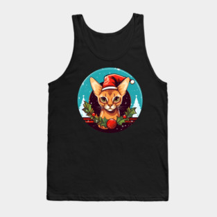 Abyssinian Xmas, Love Cats Tank Top