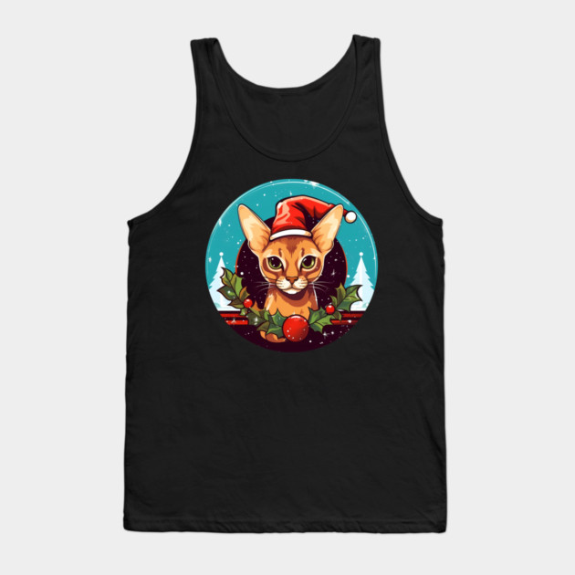 Abyssinian Xmas, Love Cats Tank Top by logiamerch