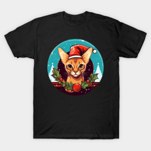 Abyssinian Xmas, Love Cats T-Shirt