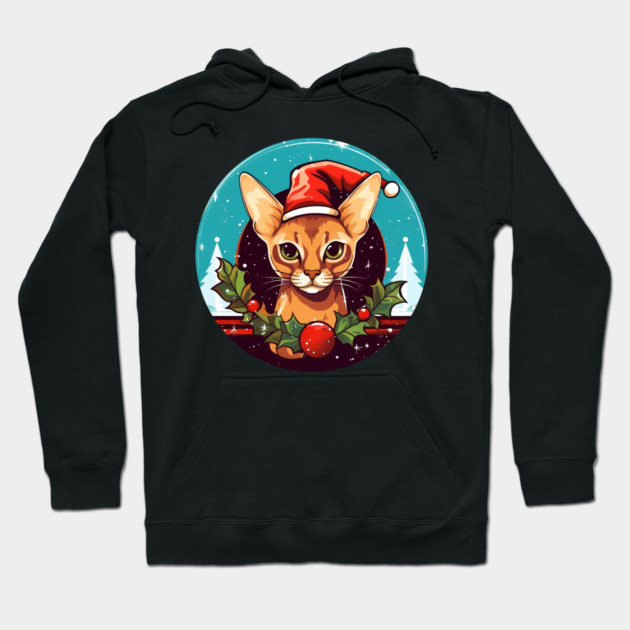 Abyssinian Xmas, Love Cats Hoodie by logiamerch