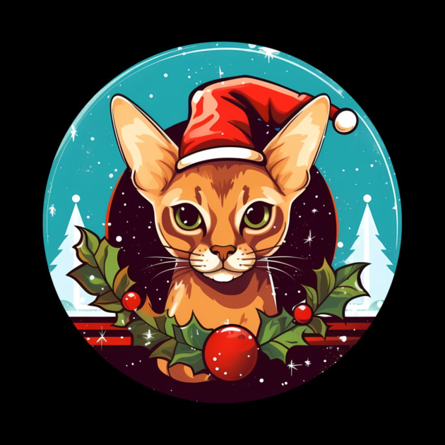 Abyssinian Xmas, Love Cats by logiamerch