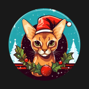 Abyssinian Xmas, Love Cats T-Shirt