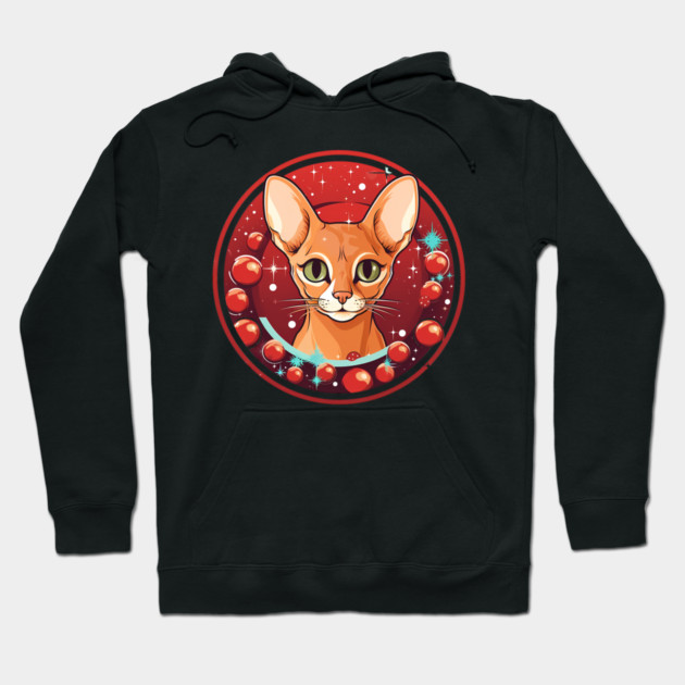 Abyssinian Xmas, Love Cats Hoodie by logiamerch