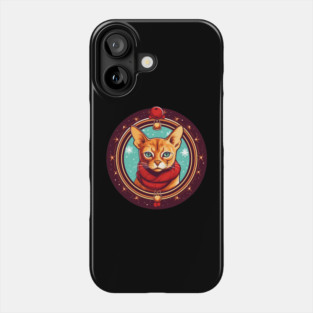 Abyssinian Cat Xmas, Love Cats Phone Case