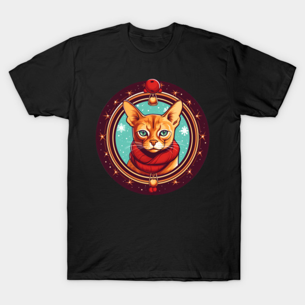 Abyssinian Cat Xmas, Love Cats T-Shirt by logiamerch
