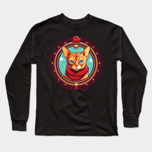 Abyssinian Cat Xmas, Love Cats Long Sleeve T-Shirt