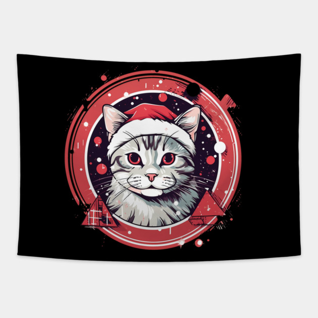 American Shorthair Cat Tapestry by logiamerch