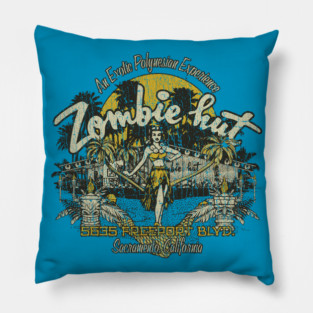 Zombie Hut 1945 Pillow