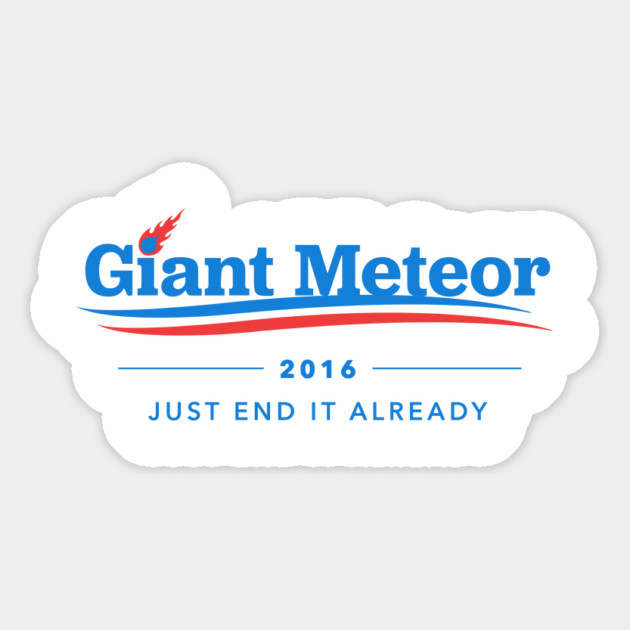 Giant Meteor 2016 T-Shirt Magnet by dumbshirts