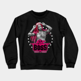 Sasha Banks Pink Hair Crewneck Sweatshirt