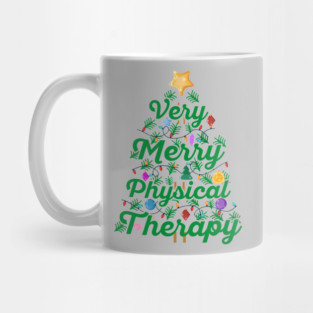 PT Christmas Very Merry Physical Therapy Christmas Mug