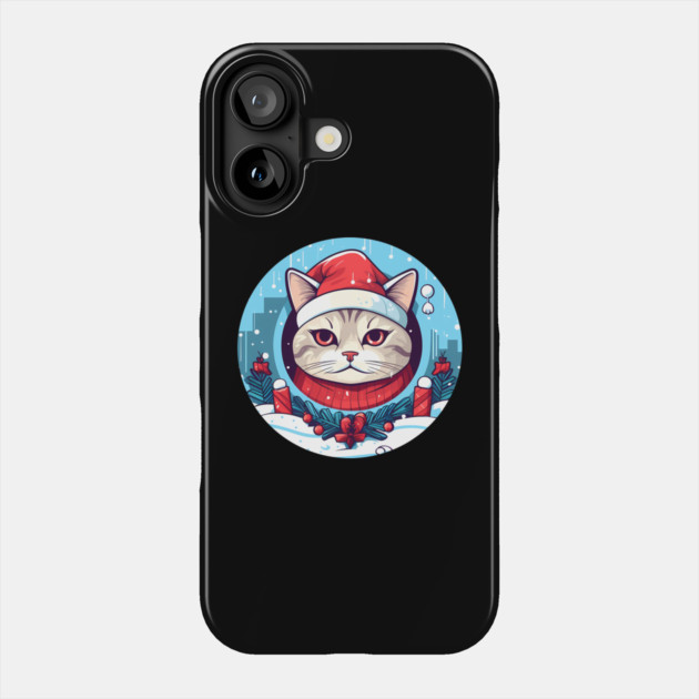 American Shorthair Cat Xmas, Love Cats Phone Case by logiamerch