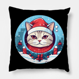 American Shorthair Cat Xmas, Love Cats Pillow