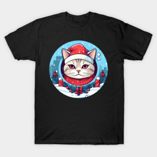 American Shorthair Cat Xmas, Love Cats T-Shirt