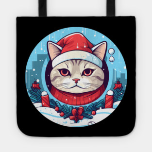 American Shorthair Cat Xmas, Love Cats Tote