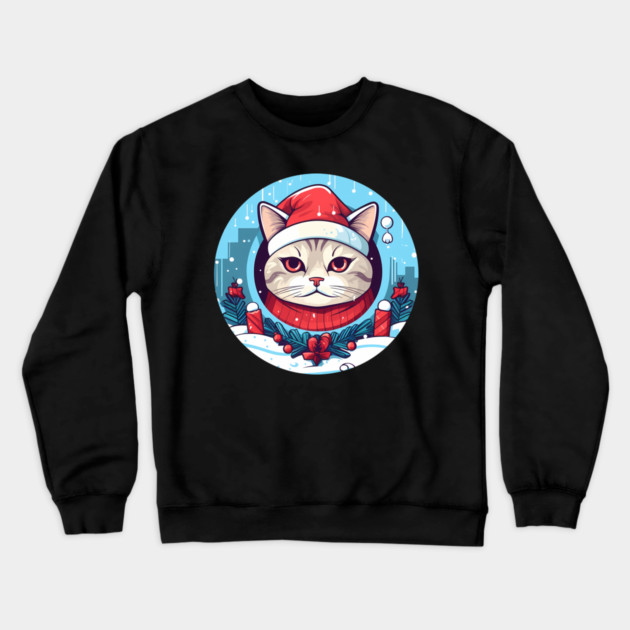 American Shorthair Cat Xmas, Love Cats Crewneck Sweatshirt by logiamerch