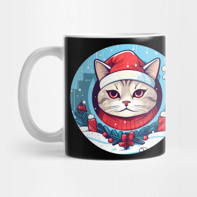 American Shorthair Cat Xmas, Love Cats by logiamerch