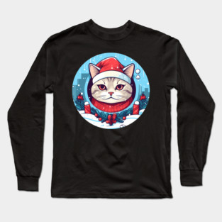 American Shorthair Cat Xmas, Love Cats Long Sleeve T-Shirt