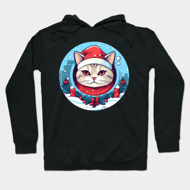 American Shorthair Cat Xmas, Love Cats Hoodie by logiamerch