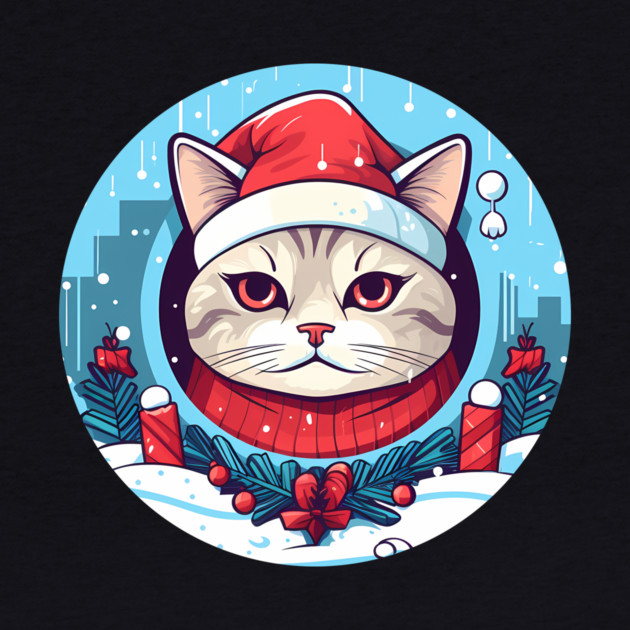 American Shorthair Cat Xmas, Love Cats by logiamerch