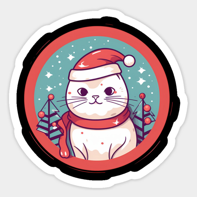 American Shorthair Cat Xmas, Love Cats Sticker by logiamerch